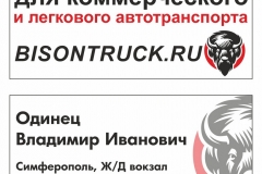 Бизон визитки
